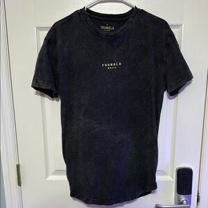 YoungLA Black Short Sleeve Tee Classic Crew Neck